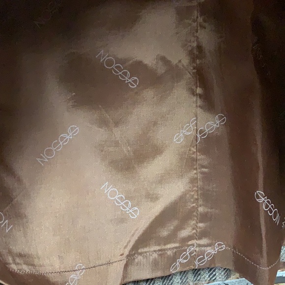 Vintage wool stripped skirt. Lined with pockets size 12 - Picture 5 of 9